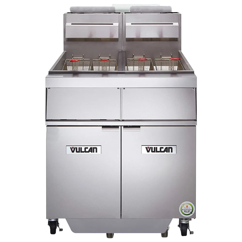 [106130] Freidora de Piso de 2 Unidades Tanque 90-100 Lb Gas Natural / Gas LP 2GR45MF-1 VULCAN