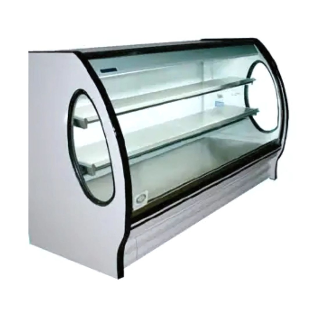 [107246] Vitrina 1.5 m C. Curvo, entrepaños de A. Inox RHNVCT-1500-EA MASSER