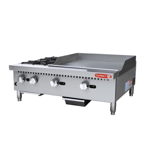 Plancha y Parrilla 2 Quemadores MIX PLPA-2Q TORREY