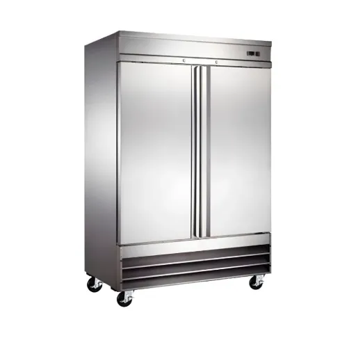 REFRIGERADOR EN INOXIDABLE 2 PUERTA SOLIDAS D10-RV-2PS-SS-01 ICEHAUS