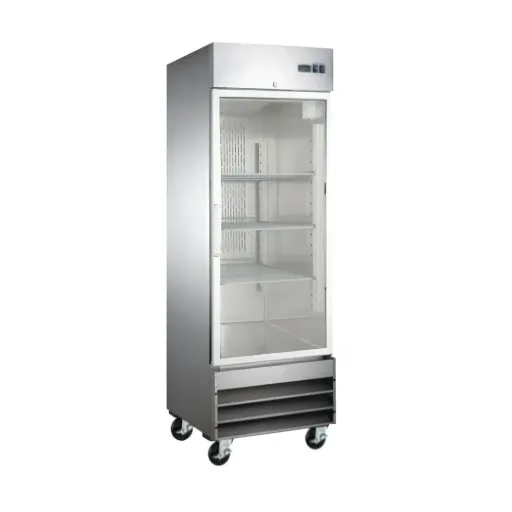 REFRIGERADOR EN INOXIDABLE 1 PUERTA CRISTAL D15-RV-1PC-SS-01 ICEHAUS