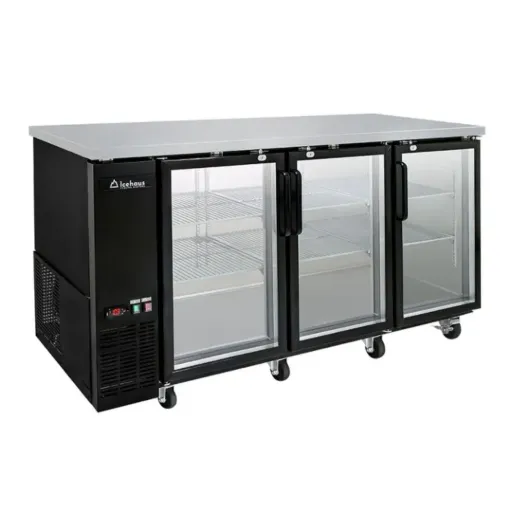 CONTRA BARRA REFRIGERADA 3 PUERTAS DE CRISTAL D15-CBR-3PC-SS-01 ICEHAUS