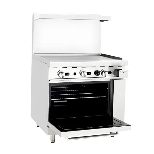Estufa Plancha 36" C/Horno ATO-36G COOK RITE