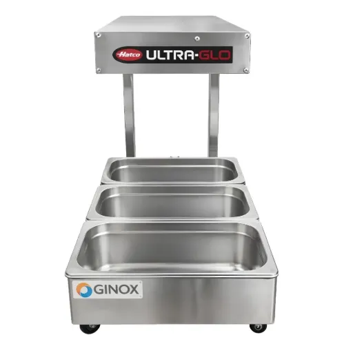 Calentador de alimentos portátil con luz UGFFL HATCO