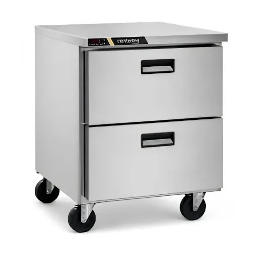 Congelador bajo barra, 2 cajones, mesa de trabajo CLUC-27F-DW-WT CENTERLINE