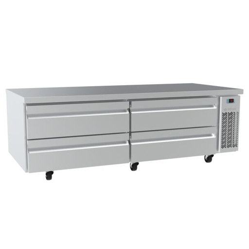 Mesa baja refrigeración CHEF-BASES Series de 1845mm MSG72 INFRICO