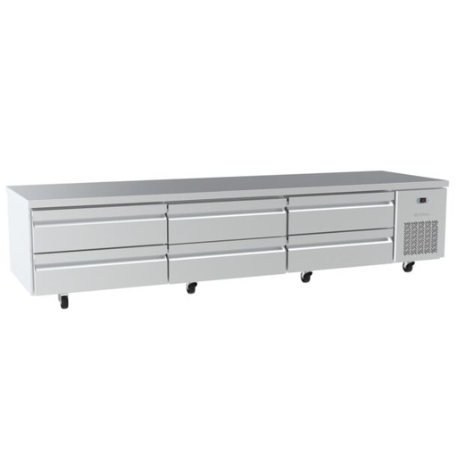Mesa baja refrigeración CHEF-BASES Series de 2809mm MSG110 INFRICO