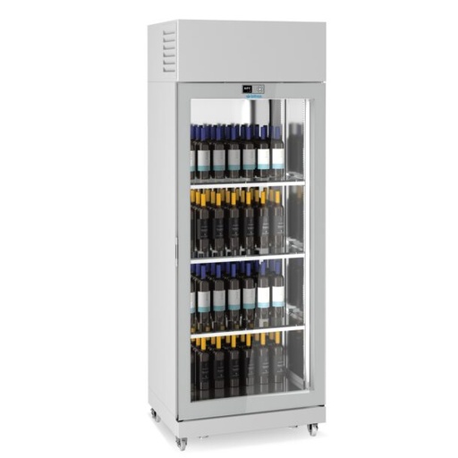 Armarios expositores de vino VITRA V 850mm de una cara de crital LO8511V INFRICO