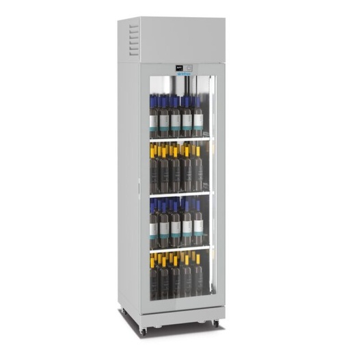 Armarios expositores de vino VITRA V 850mm de dos caras de crital LO8512V INFRICO