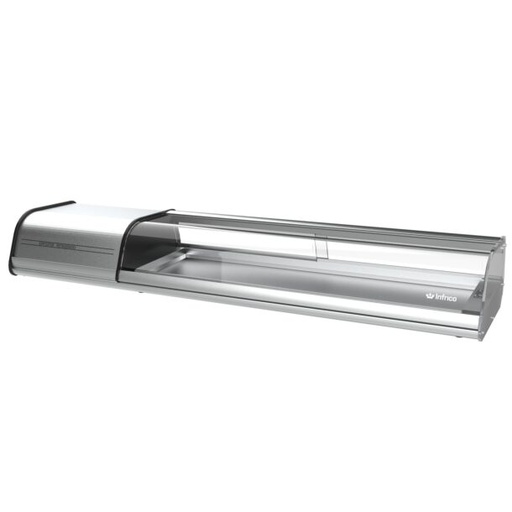 Expositor de barra y platos serie VEP - VEB. Serie plata de 1620mm VEP6P INFRICO