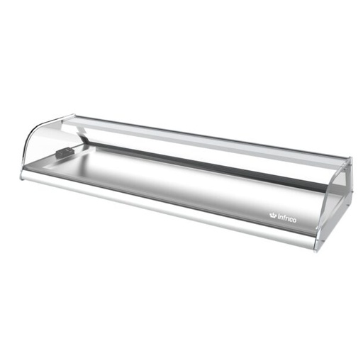 Expositor de barra y platos serie VEP - VEB. Serie cristal curvo de 1162mm VEB6CC INFRICO