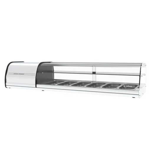 Expositor de tapas y pintxos serie VET.Serie 6 bandejas GN VET6DP INFRICO