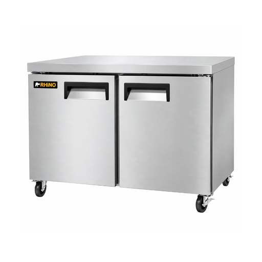 Mesa Refrigerada Bajo Barra de Acero Inoxidable 7.6 pies/215 L MERBAJ-48 RHINO