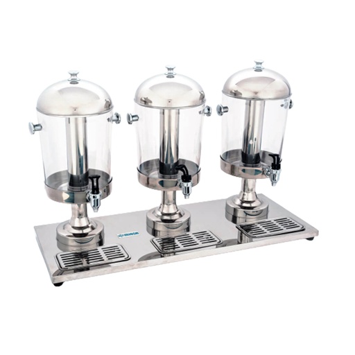 Dispensador de Jugos 3 Tanques de 8 Litros ZCF303B MIGSA