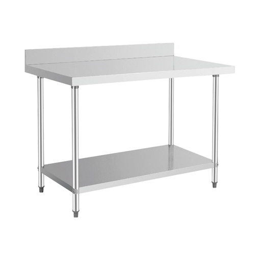 Mesa de Trabajo con Lambrin y Entrepaño 120 cm BNW04/120 MIGSA