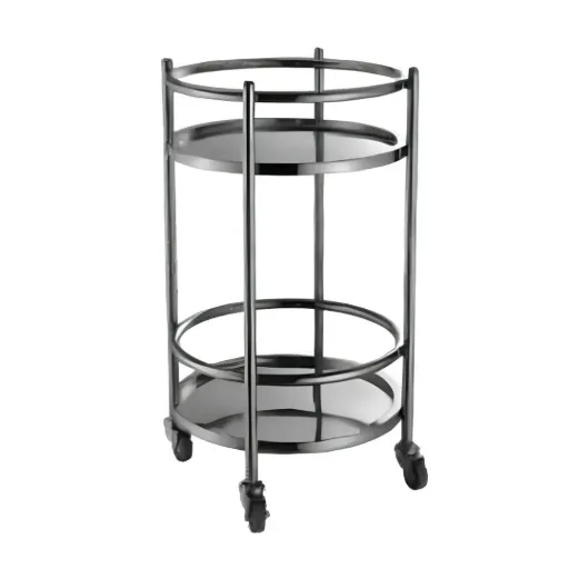 Mesa Circular 43 cm 2 Niveles QRC-2 MIGSA