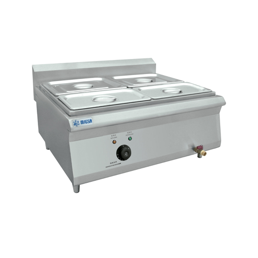 Baño María Eléctrico con 4 Divisiones para 4 Insertos Tercios BN600-E607 MIGSA