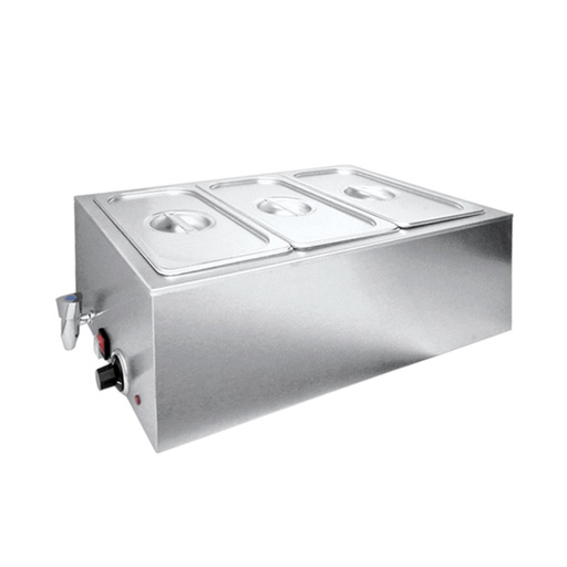 Baño María Eléctrico 3 Insertos Tercios ZCK165AT-3 MIGSA