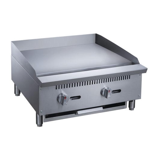Plancha Comercial a Gas de 2 Quemadores MGRG-24-MG MIGSA