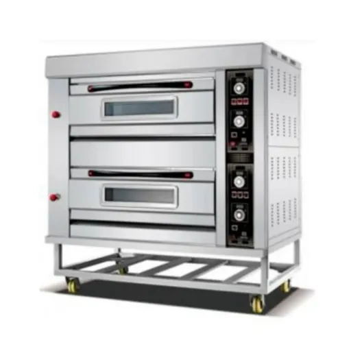 Horno Industrial de 2 Gavetas a Gas para 6 Charolas HGO-26 MIGSA