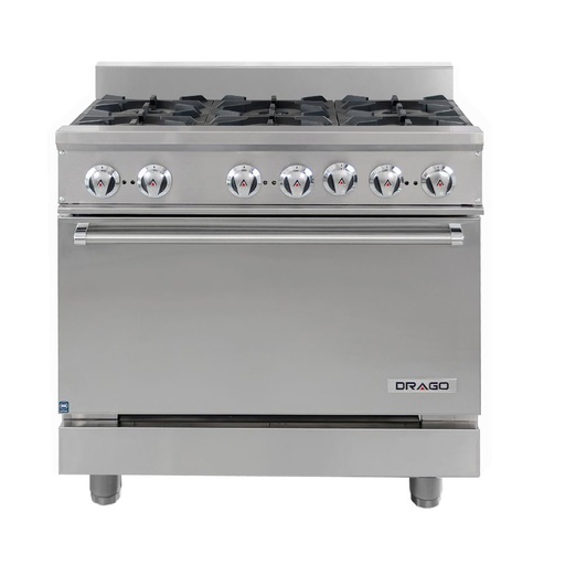 Estufa con 6 Quemadores CG-61 DRAGO