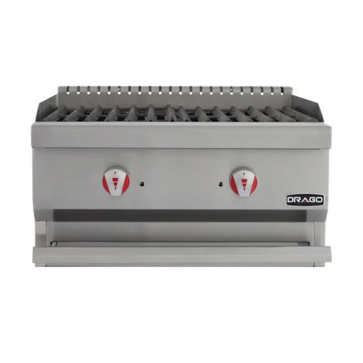 Asador Radiante a Gas con 2 Quemadores AG-2V-R DRAGO