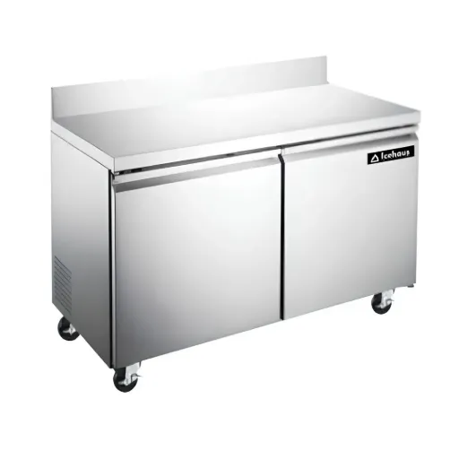 Mesa de Trabajo Refrigerada 2 Puertas Sólidas MTR-2P-SS-01 ICEHAUS