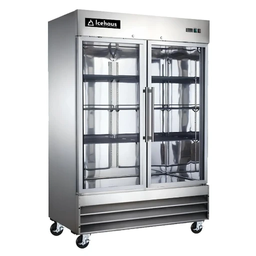 Refrigerador 2 Puertas de Cristal 41 pies RV-2PC-SS-01 ICEHAUS