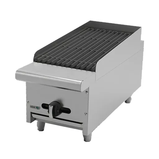 Asador Industrial a Gas Piedra Volcanica 12" 1 Quemador AECRB-12 ASBER