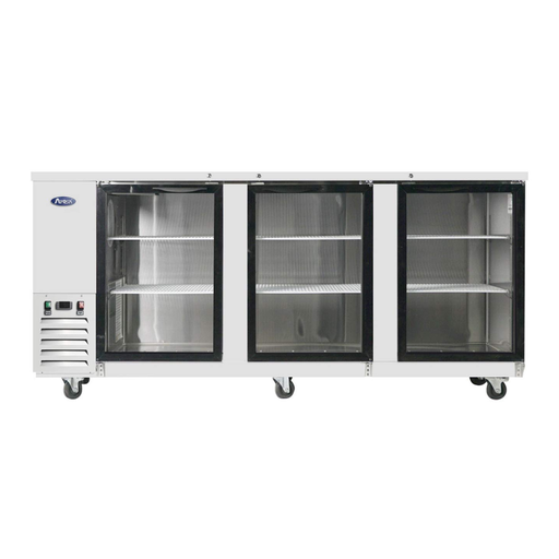 Mesa ref contra barra, 3 pt cristal: 2.2 m MBB90G-GR ATOSA