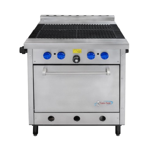Estufa Extrapesada Linea HD Parrilla+Horno ZH-701-4 SAN-SON