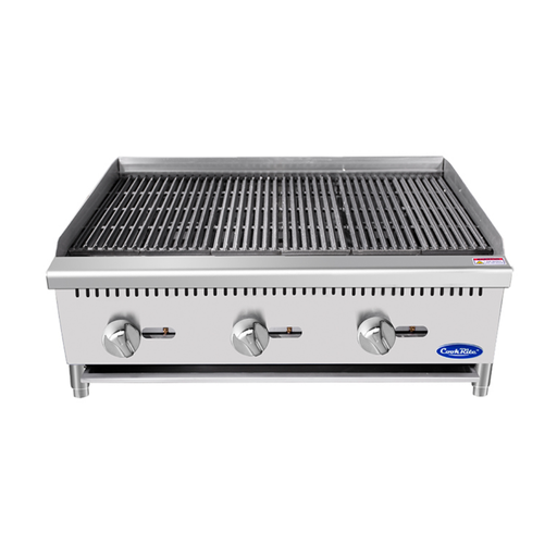 Asador gas, piedra 3 secciones: 0.9 m ATCB-36 COOK RITE