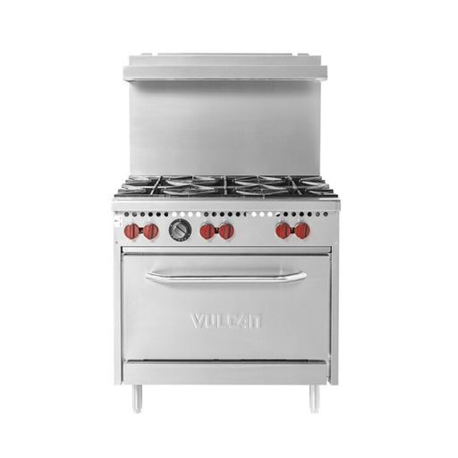 Estufa industrial 6 quemadores con horno SX36-6BP VULCAN
